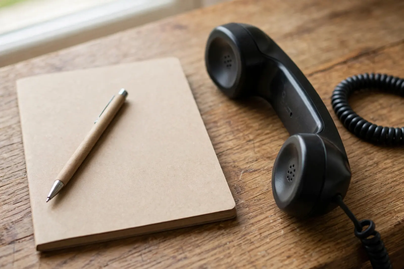 Person calling the Lancaster PA plumbing connection service by phone